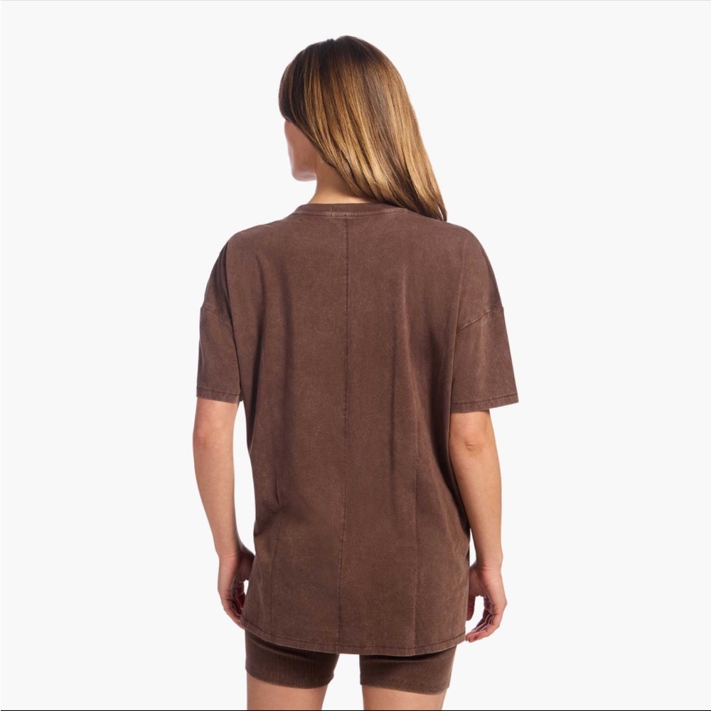 nuuds Brown Women's Ribbed Biker Shorts Set - Picture 3 of 4